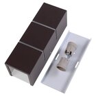 Arandela Retangular 2 Frisos Externa Interna Muro Parede Alum