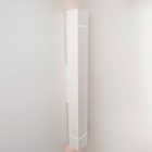 Arandela Retangular C/2 Fachos 2 Frisos 2xe27 Branco 1m -anco