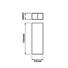 Arandela Retangular C/2 Fachos 5w 3000k 150lm Ip65 Branco 10º