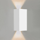 Arandela Retangular C/2 Fachos 5w 3000k 150lm Ip65 Branco 60º