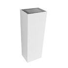 Arandela Retangular C/2 Fachos 5w 3000k 150lm Ip65 Branco 60º