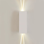 Arandela Retangular C/2 Fachos G9 Branco-mbled