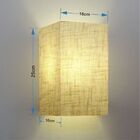 Arandela Retangular Retro Vivare Md-2002 Cúpula Em Tecido 25/