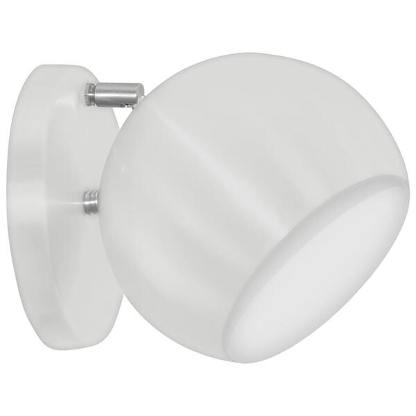 Arandela Retrô Bola Lavabo Banheiro Corredor Sacada Branco