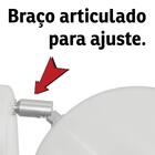 Arandela Retrô Bola Lavabo Banheiro Corredor Sacada Branco