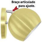 Arandela Retrô Bola Touch Banheiro Corredor Sacada Dourado