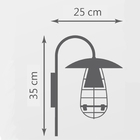 Arandela Retrô Chapéu Marrom Kit Com 4