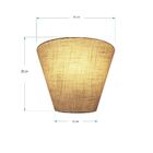 Arandela Retro Cone Vivare Md-2001 Cúpula Em Tecido 25/26x13c