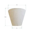 Arandela Retro Cone Vivare Md-2001 Cúpula Em Tecido 25/26x13c