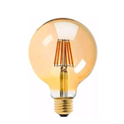 Arandela Retrô Industrial Dourada + Lâmpada Led G95