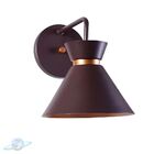 Arandela Retro Marrom Com Cobre 1 Facho De Luz-e27