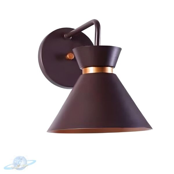 Arandela Retro Marrom Com Cobre 1 Facho De Luz-e27