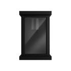 Arandela Retrô Preta 3 Vidros Fumê Reflecta P/ 1xe27 St3169