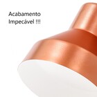 Arandela Retrô Viena Cobre C/ Branco