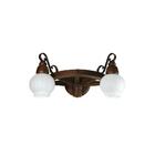 Arandela Roda De Carroça 602e Luminária Rústica 2 Lâmpadas Lu