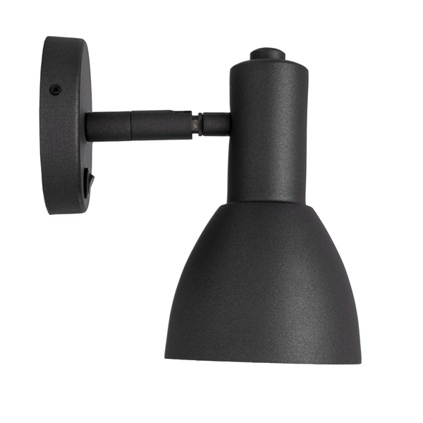 Arandela Roma De Cabeceira Com Interruptor Cor Cinza Grafite