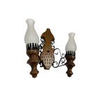 Arandela Rustica 702e Luminária Rústica 2 Lâmpadas Luminárias