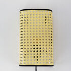 Arandela Rústica Biancoluce Prainha - Rattan Palha E Preto