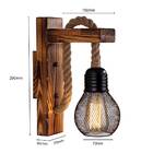 Arandela Rustica Cordão 29cm 1e27 La0027 Delis