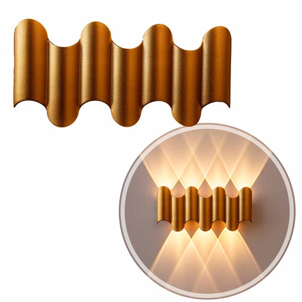 Arandela Schala 2 Facho 60° Led 7w 3000k Externo Opus St2958