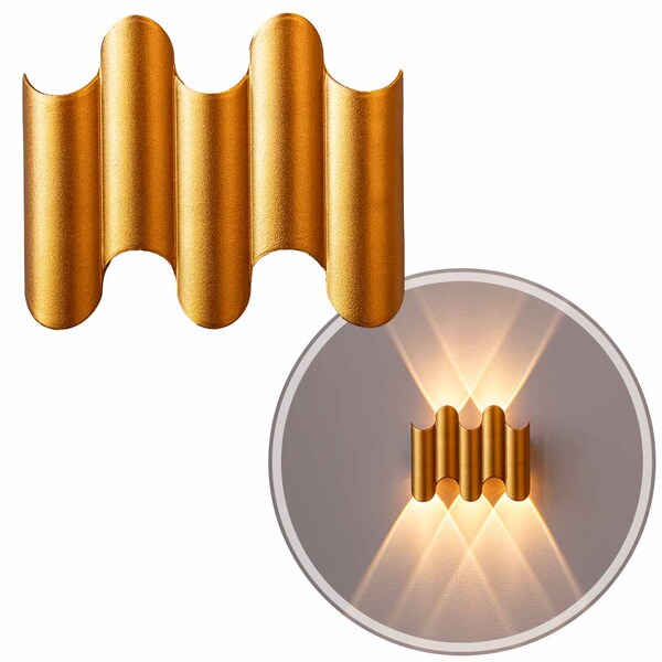 Arandela Schala Facho Duplo 60° Led 5w 3000k Externo E Intern