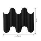 Arandela Schala Preta Facho Duplo 60° Led 5w 3000k Externo E