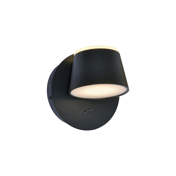 Arandela Sindora Dcb03258 Led Com Interruptor Preta Bivolt