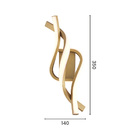 Arandela Sindora Dcb03267 Led Dourada Bivolt