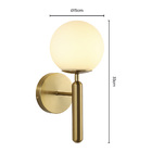 Arandela Skylight Basic 3123 G9 Bivolt Dourado/branco