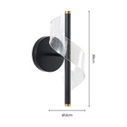 Arandela Skylight Mast 3066 Led Bivolt Preto / Translucido