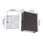 Arandela Slim 1 Foco Marrom Interna / Externa Alumínio P/ G9