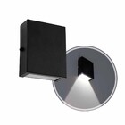 Arandela Slim 1 Foco Preta Interna / Externa Alumínio P/ G9 S