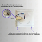 Arandela Slim 2 Fachos Frisada Branca Policarbonato Md1021