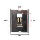 Arandela Slim 2 Focos Alumínio Marrom P/g9 Externa Parede Mur