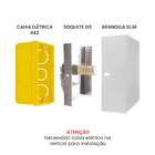 Arandela Slim 2 Focos Branca Externa + Led G9 Br. Quente St31