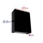 Arandela Slim 2 Focos Preta Parede Muro Interna Externa St1597