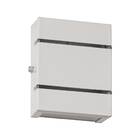 Arandela Slim Alumínio 2 Frisos Branco + Led G9 Branco Frio S