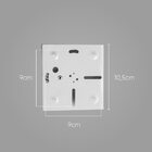 Arandela Slim Alumínio 2 Frisos Branco + Led G9 Branco Quente