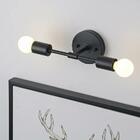 Arandela Slim Moderna Industrial Para 2 Lâmpadas E-27 Cor Pre