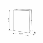 Arandela Slim Preta Utron