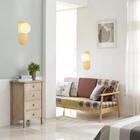 Arandela Slipper Dourada Vidro Branco 12x30cm Para 1xg9 Bivol