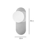 Arandela Slipper Dourada Vidro Branco 12x30cm Para 1xg9 Bivol