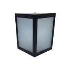 Arandela Sobrepor Triangular  1xe27 Preto-ancora (1305)