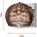 Arandela Soho Cobre Com Detalhes Cromados Para Salas E Quarto