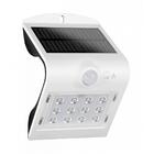 Arandela Solar Led 1,5w 6500k Ip65 Sensor Movi. Preta Demi