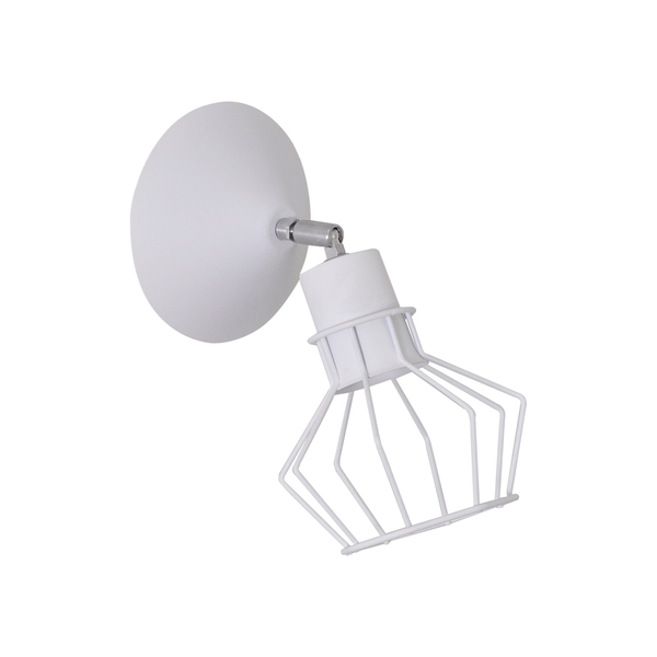 Arandela-Spot Articulável Arame Mini Diamante Branca