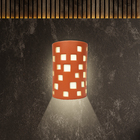 Arandela de Parede em Cerâmica Square Terracota Alfaluz