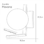 Arandela Startec Havana E27 Bivolt - Preto - Único