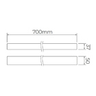 Arandela Stella Ice Long Led 70cm Ip65 8w Bivolt Branco 4000k