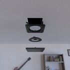 Arandela Suporte Quadrado De Embutir No Teto Gesso Compatível